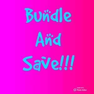 You can bundle any of my items and save $$$